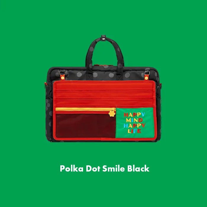 Wiggle Wiggle - Polka Dot Smile Black Multi Laptop Bag