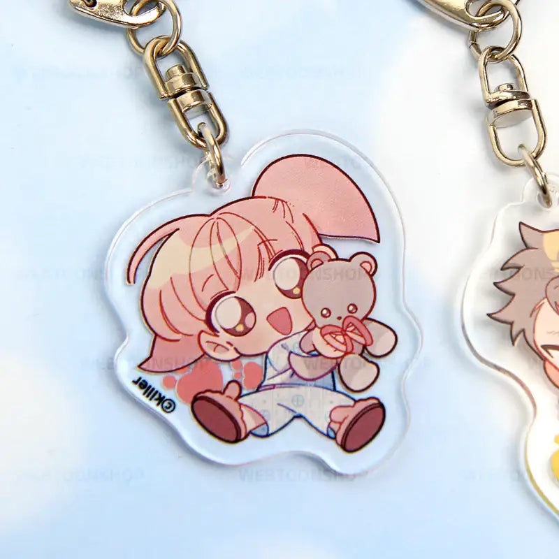 Teddy Bear - Acrylic Keyring (Double-sided) - Webtoon Shop - Acrylic Keyring - Harumio