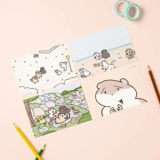 Common Ham - Postcard Set - Webtoon Friends - Postcard - Harumio