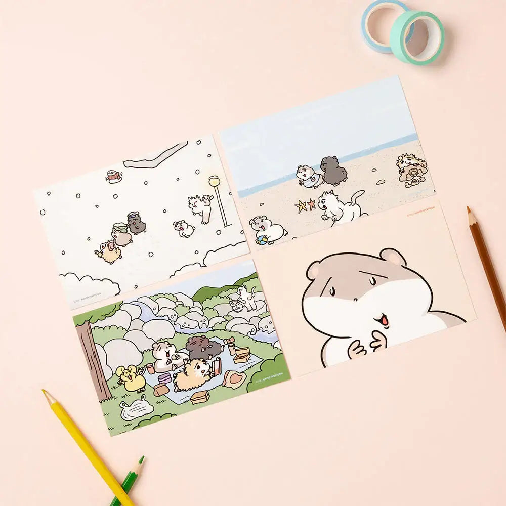 Common Ham - Postcard Set - Webtoon Friends - Postcard - Harumio