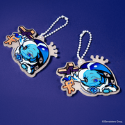 Cookie Run : Kingdom - Carnival of Shadows 4th Anniversary Shadow Milk Cookie Keychain - Cookie Run - Acrylic Keychain - Harumio