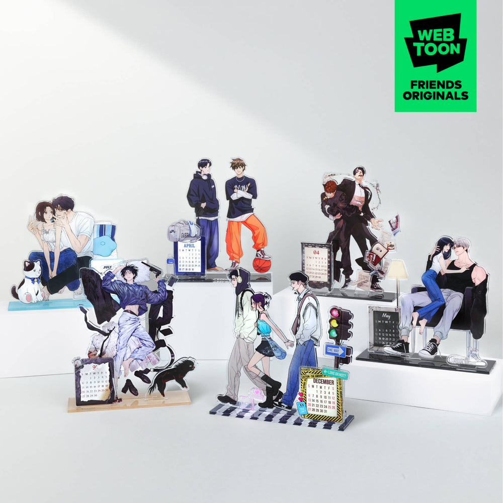 Webtoon Friends Originals - 2026 Acrylic Desk Calendar