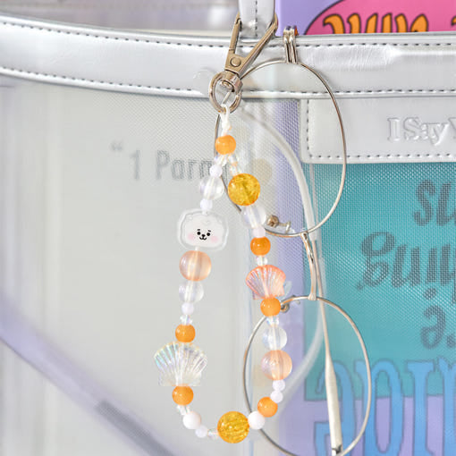 BT21 - BABY PEARL Beads Keychain - Line Friends - Keychain - Harumio