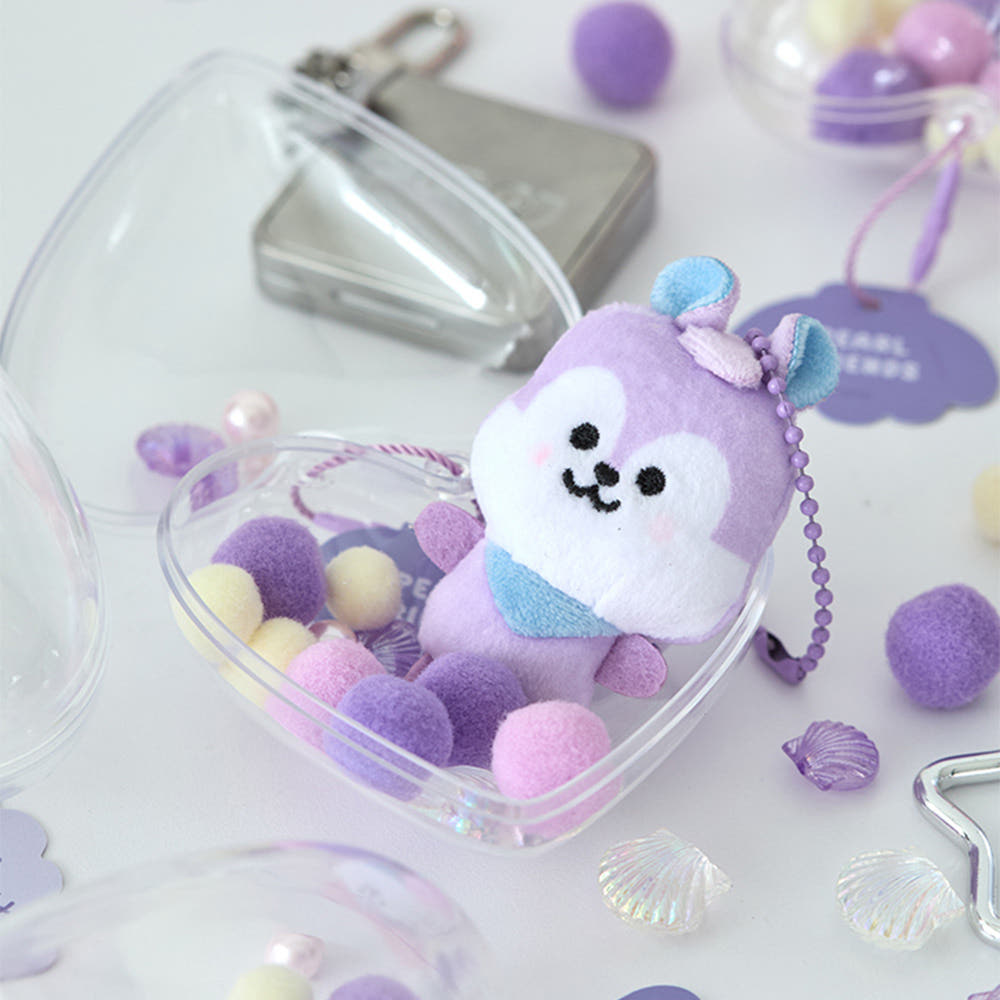 BT21 - BABY PEARL Doll Keychain - Line Friends - Doll Keyring - Harumio