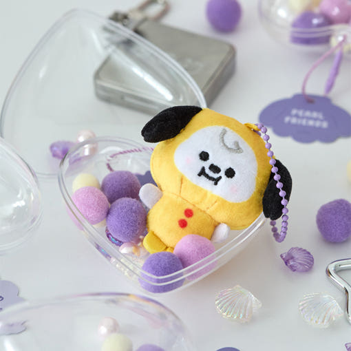 BT21 - BABY PEARL Doll Keychain - Line Friends - Doll Keyring - Harumio