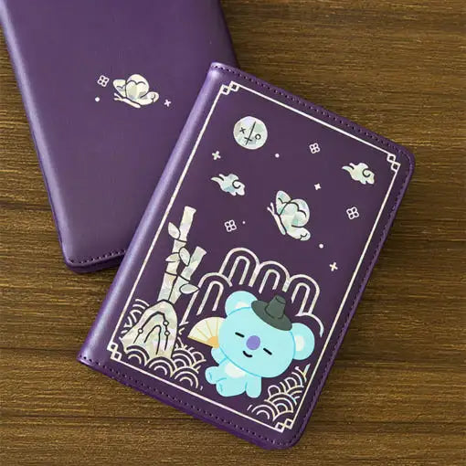 BT21 - Premium K-Edition Mother-of-pearl Graphic Passport Case - Line Friends - Passport Case - Harumio