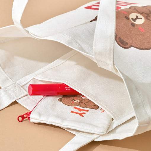 Line Friends - Brown Seoul Edition Eco Bag - Line Friends - Eco Bag - Harumio