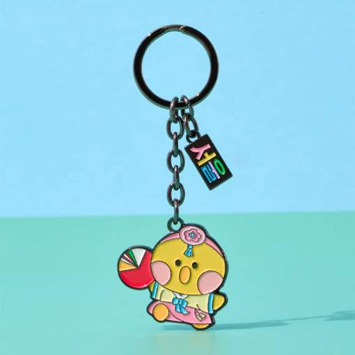 Line Friends - Minini Seoul Edition Metal Keyring - Line Friends - Metal Keyring - Harumio