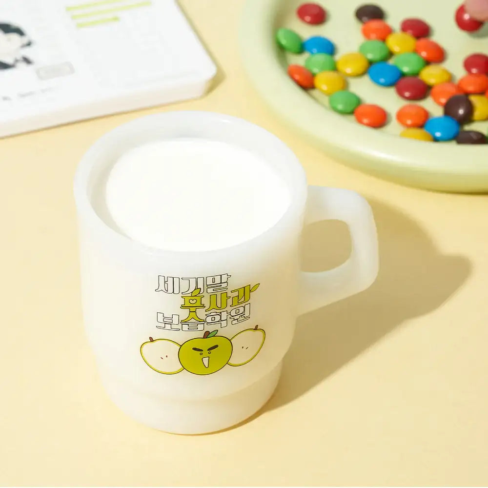 After School Lessons For Unripe Apples - Milk Glass - Webtoon Friends - Cup - Harumio