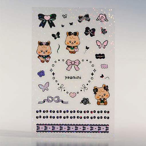 Line Friends - (G)I-DLE Minini Hologram Plate Sticker - Line Friends - Sticker - Harumio