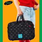 Wiggle Wiggle - Polka Dot Smile Black Multi Laptop Bag
