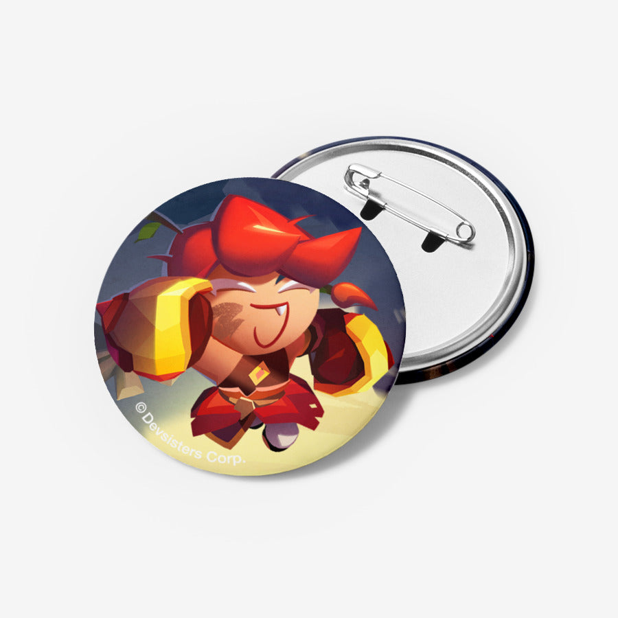 Cookie Run : Tower of Adventure - Crushed Pepper Cookie Pin Button - Marpple Shop - Pin Button - Harumio