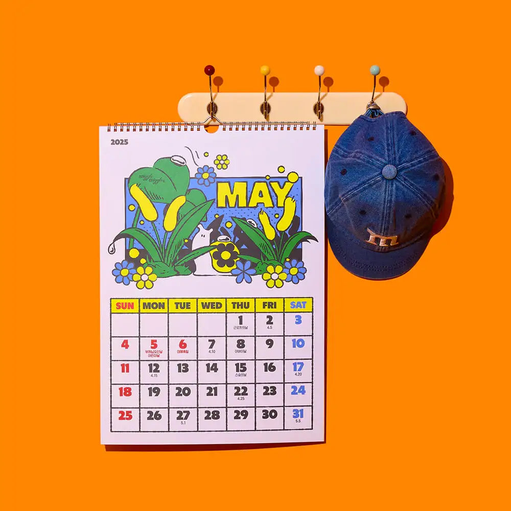 Wiggle Wiggle - 2025 Wall Calendar - Wiggle Wiggle - Calendar - Harumio