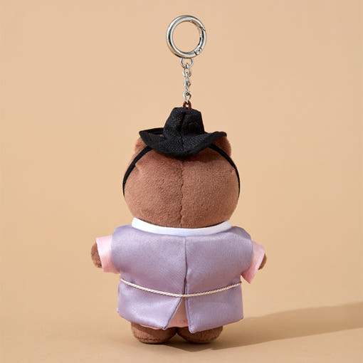 Line Friends - Brown Seoul Edition Hanbok Costume Doll Keychain - Line Friends - Doll Keyring - Harumio