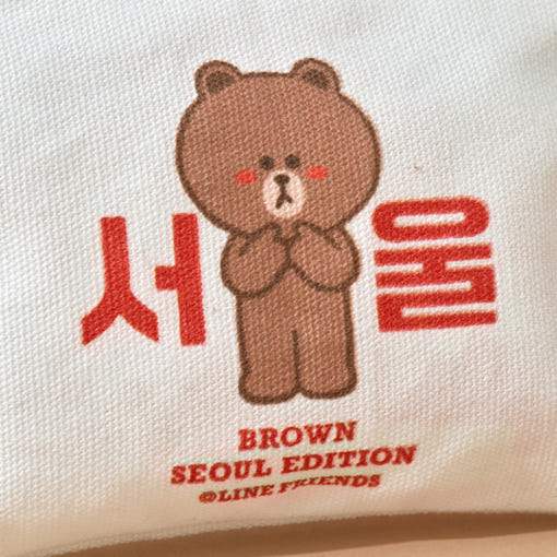 Line Friends - Brown Seoul Edition Pouch - Line Friends - Pouch - Harumio