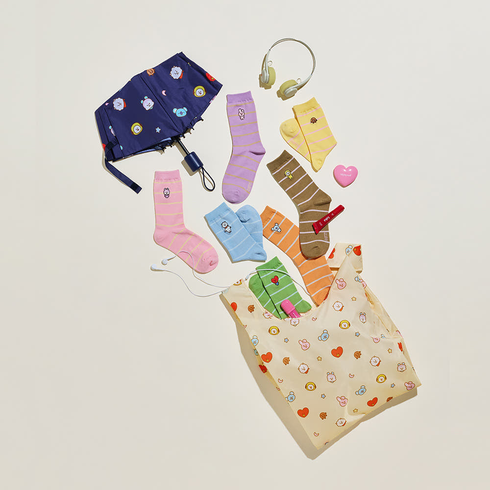 BT21 - Basic Striped Socks
