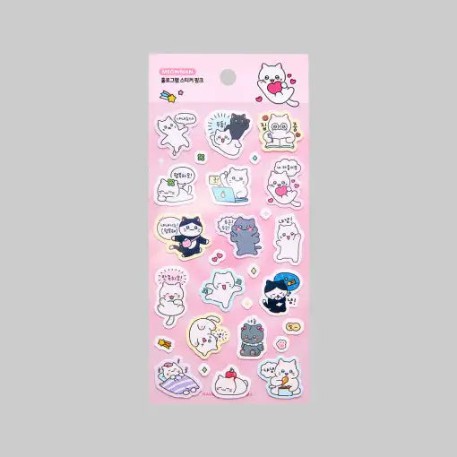Meow Man - Hologram Sticker - Webtoon Friends - Sticker - Harumio