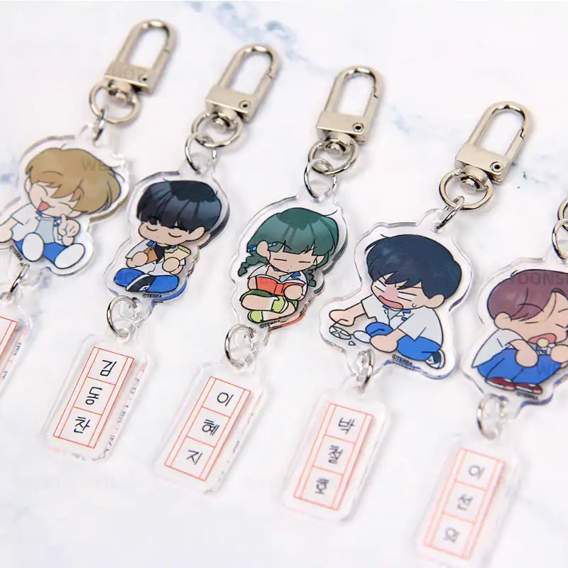 Spinach Bouquet - Summer 2-tier Acrylic Keyring - Webtoon Shop - Acrylic Keyring - Harumio