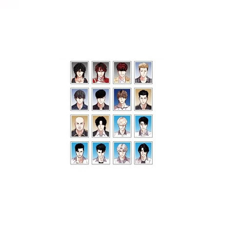 2025 WORLD WEBTOON FESTIVAL X LOOKISM ARCADE POP-UP - Character ID Photo Set (2-piece Random) - Lookism - ID Photo - Harumio