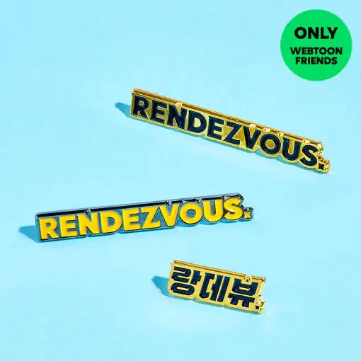 Rendezvous - Enamel Pin - Webtoon Friends - Home & Living, Accessories - Harumio