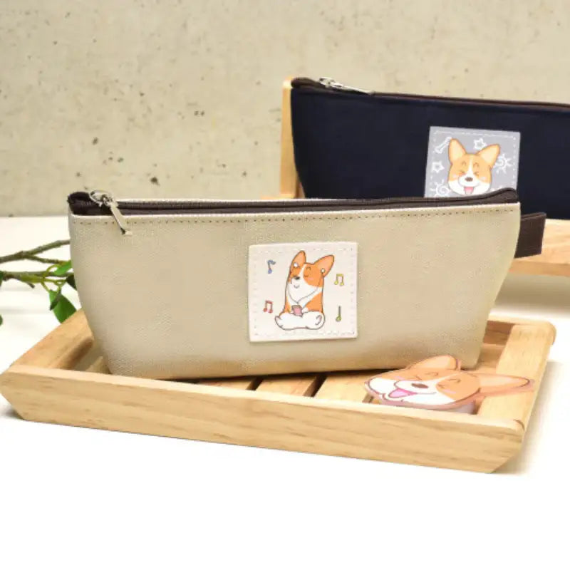 Welshcorgi Mr.Lee - Label Slim Pouch - Soone Content - Pouch - Harumio