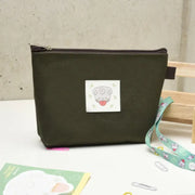 Merong Haechi - Label Pouch (Olive) - Soone Content - pouches - Harumio