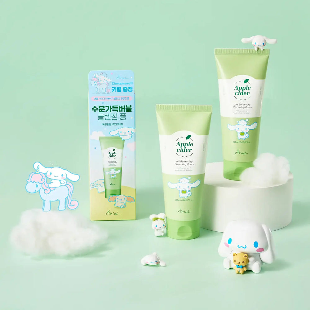 Ariul x Cinnamoroll - Apple Cider pH Balancing Cleansing Foam - Ariul x Cinnamoroll - Facial Cleansers - Harumio