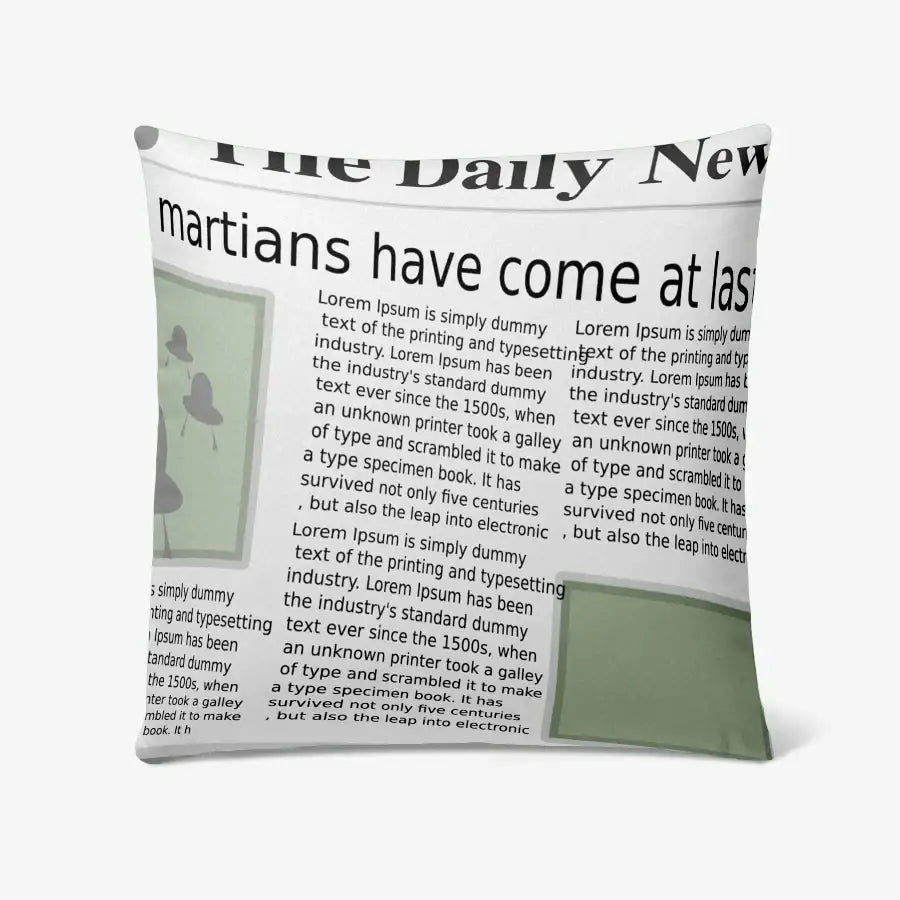 Shin Seung Wook - NEWSPAPER Velvet Soft Cushion - Marpple Shop - Cushion - Harumio