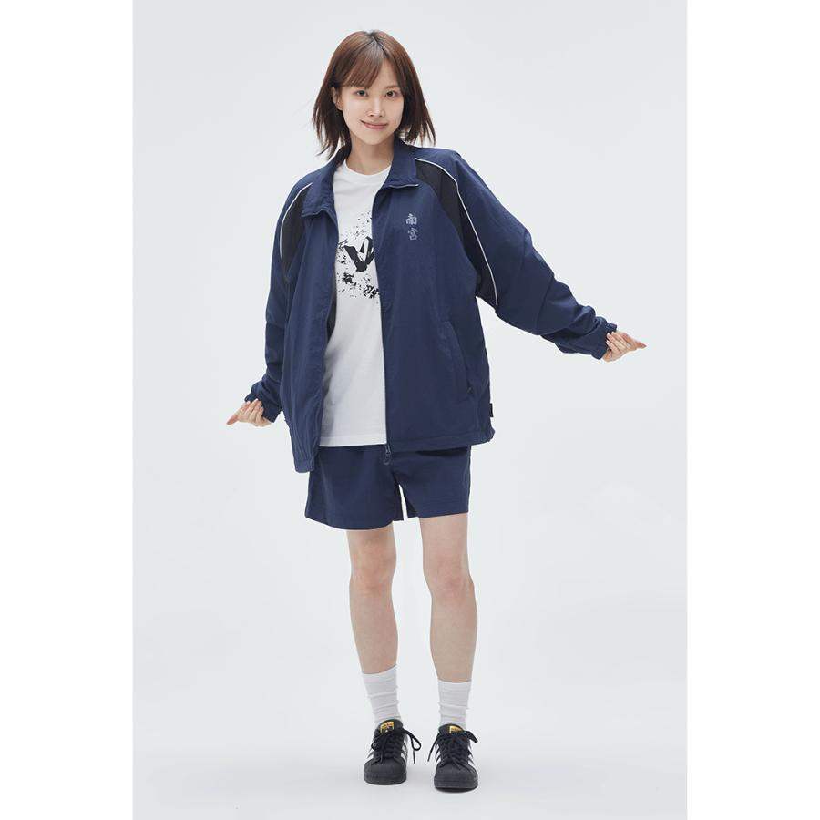 SPAO x Namgung Hyuk - Windbreaker (GLOSSY NAVY) - SPAO - Windbreaker - Harumio