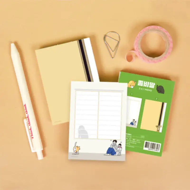 My Daughter Is a Zombie - 2-in-1 Memo Pad - Webtoon Friends - Stationery - Harumio
