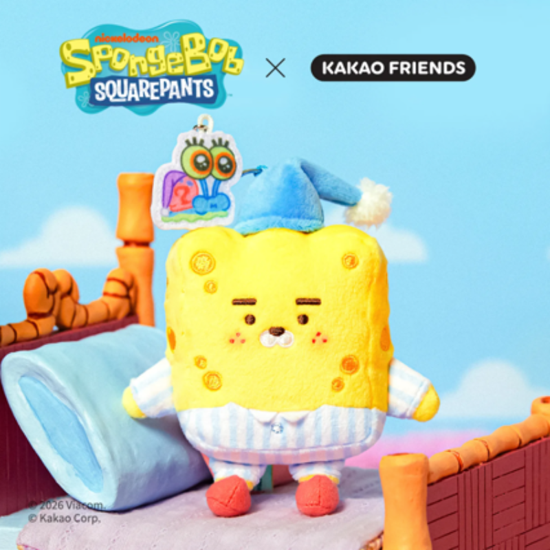 SpongeBob x Kakao Friends - Baby Keyring Dolls (6 Types)