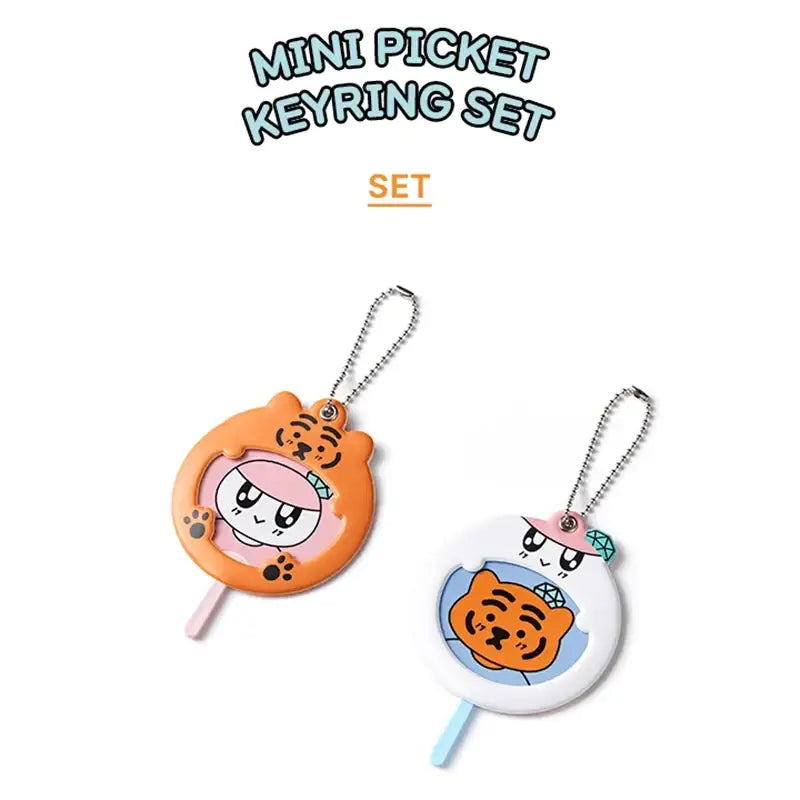 Seventeen - Bongbongee X Muzik Tiger - Mini Picket Keyring Set - SEVENTEEN - Keyring - Harumio
