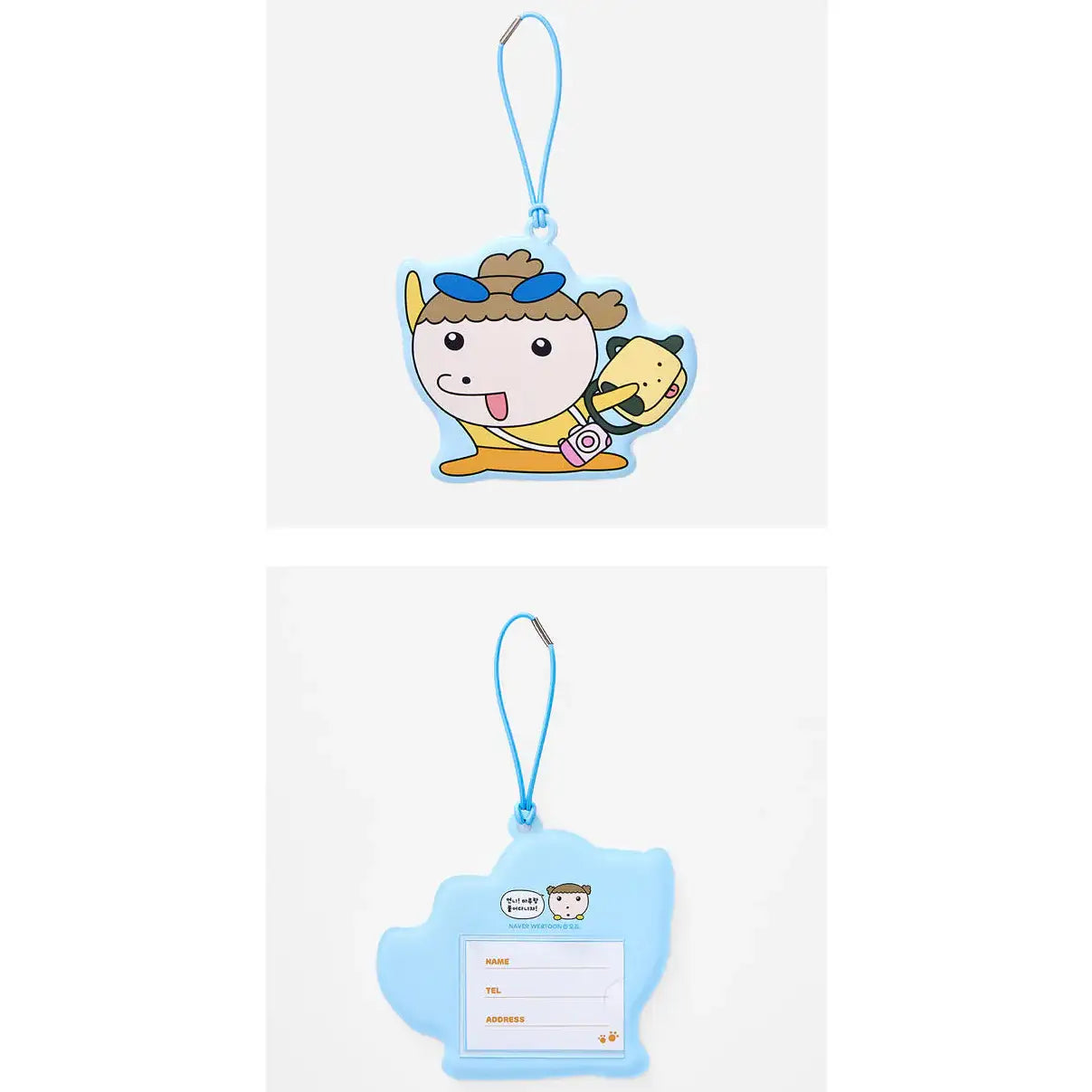 Maru Is a Puppy - Maru Gangjwi Luggage Tag - Webtoon Friends - luggage tag - Harumio