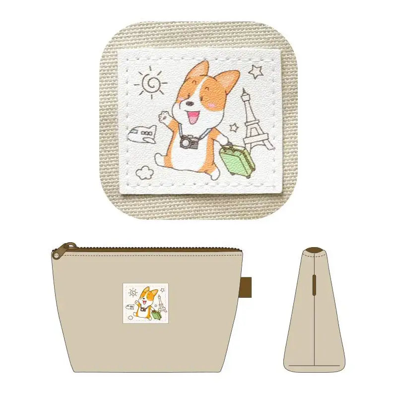 Welshcorgi Mr.Lee - Label Pouch - Soone Content - Pouch - Harumio