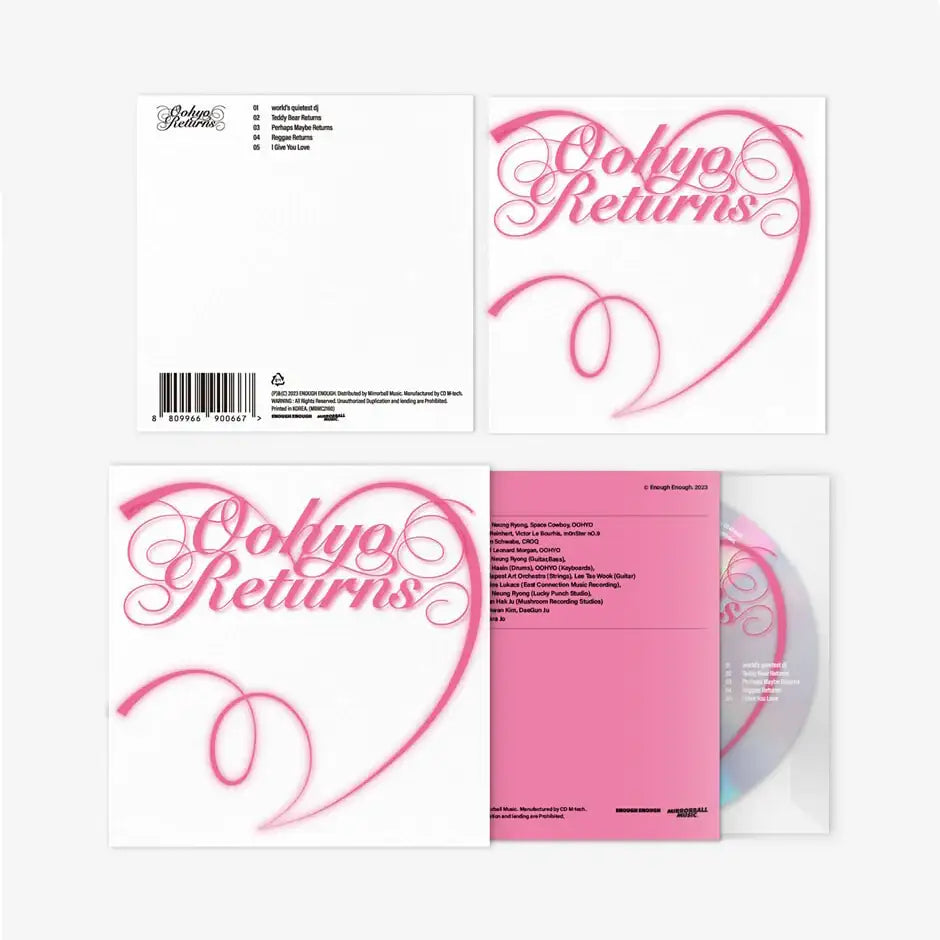 Oohyo - OOHYO Returns : EP (CD) - Mirror Ball Music / Enough Enough - Album - Harumio