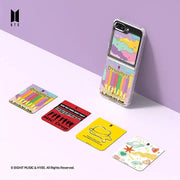 Samsung x BTS Music Theme Edition for Galaxy Z Flip5 Flipsuit Case & 4 Cards - SLBS - Home & Living, Accessories - Harumio
