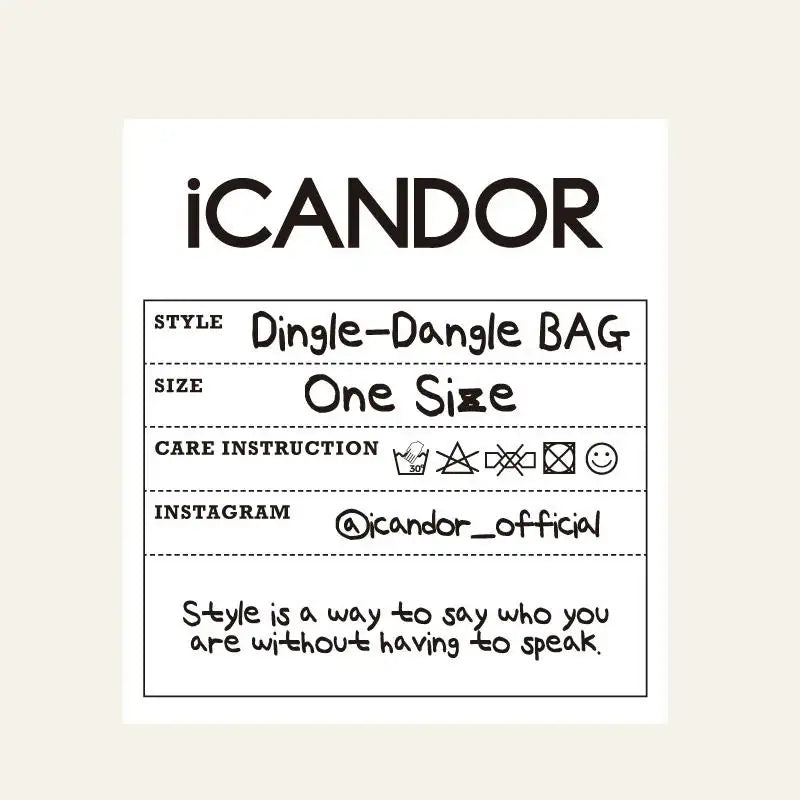 DOD X iCANDOR - Dingle-Dangle Bag_DOD - iCANDOR - - Harumio