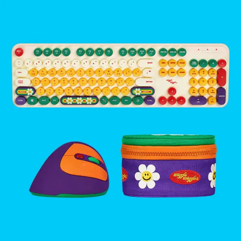 Wiggle Wiggle x ABKO - Wireless Keyboard & Vertical Mouse Set - Wiggle Wiggle - Mouse - Harumio