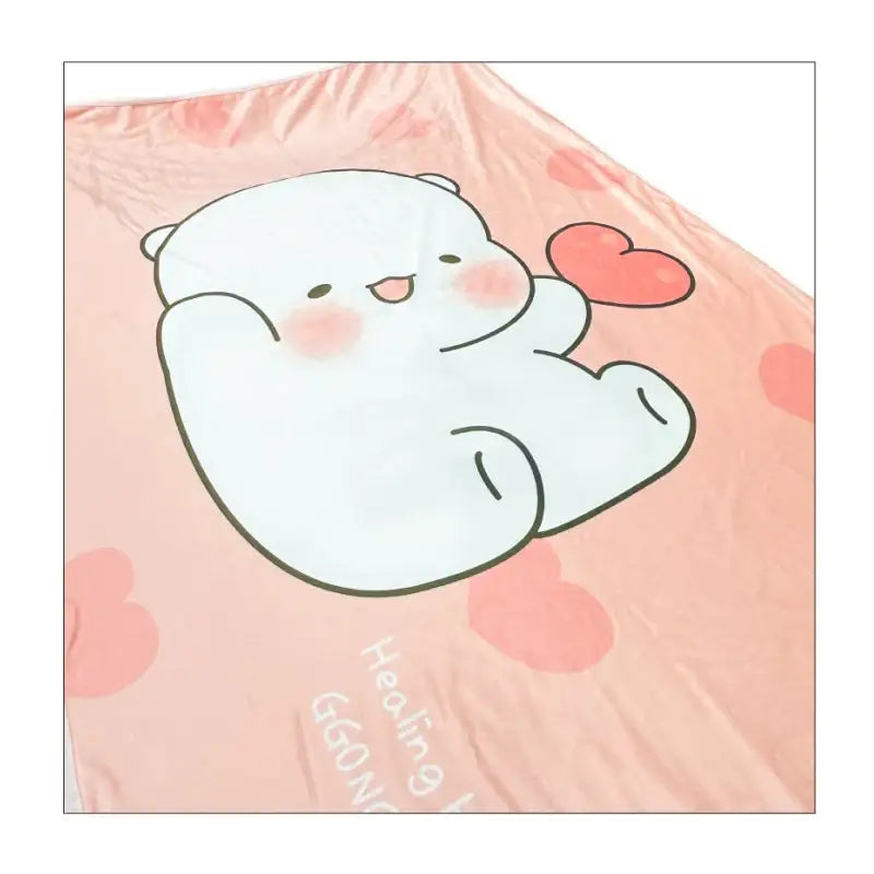 Ggongdal x Artrank - Healing Bear Blanket - ARTRANK - Blankets - Harumio
