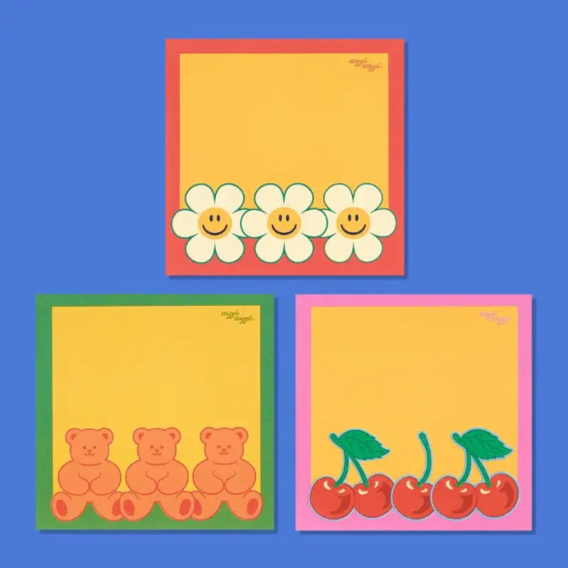 Wiggle Wiggle - Sticky Memo Set - Wiggle Wiggle - Stationary - Harumio