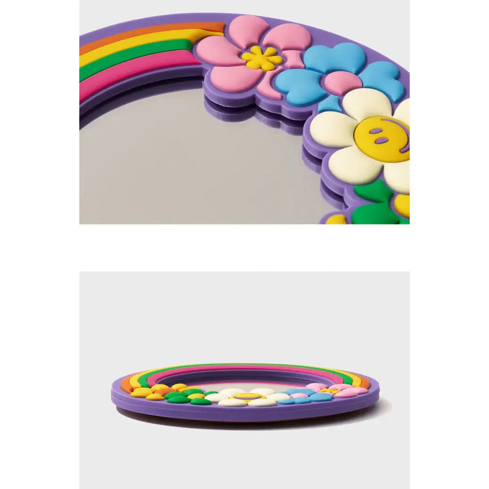 Wiggle Wiggle - Cotton Flower Round Hand Mirror - Wiggle Wiggle - Hand Mirror - Harumio