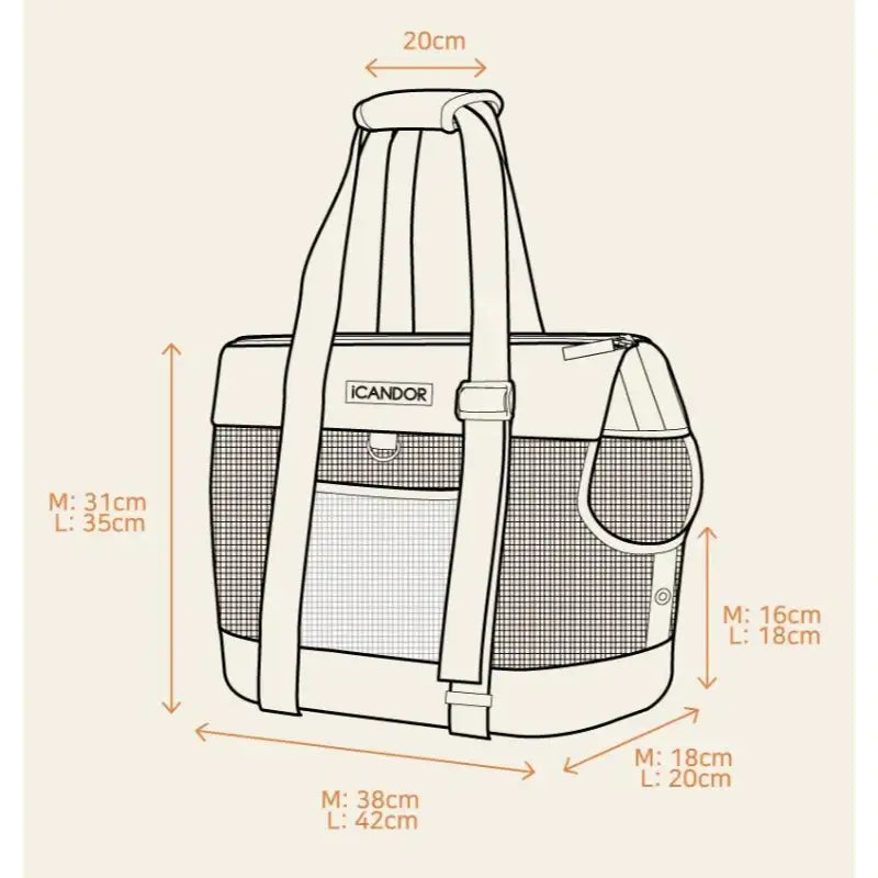 iCANDOR - Brisbane Bag - iCANDOR - Pet Carriers - Harumio