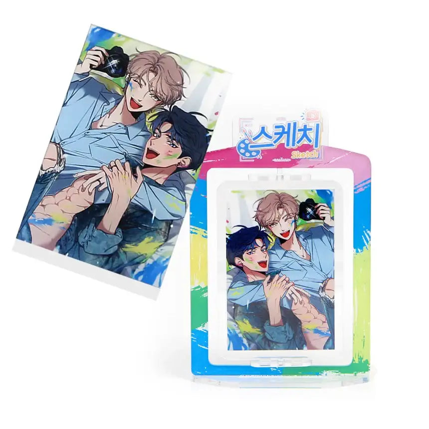 Sketch - Rotating Photo Holder Acrylic Stand - Sketch - Acrylic Stand - Harumio