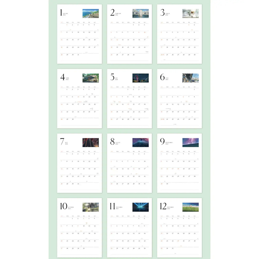 Suzume - 2024 Calendar - Suzume - Home & Living, Accessories - Harumio