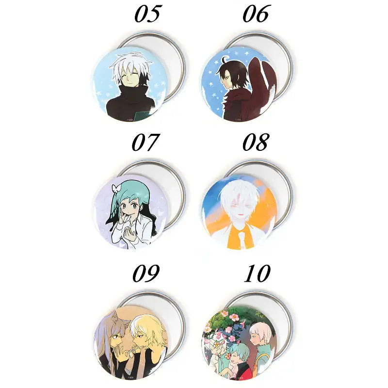 I Don't Want This Kind Of Hero - Round Pin Mirror - Webtoon Shop - Mirrors - Harumio
