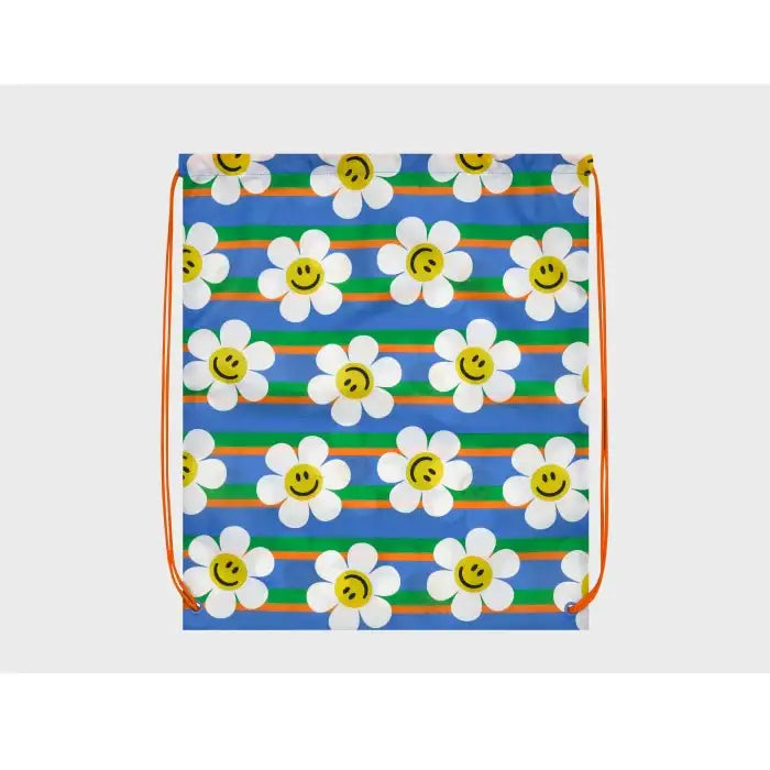 Wiggle Wiggle - Smile Stripe Blue String Bag - Wiggle Wiggle - String Bags - Harumio