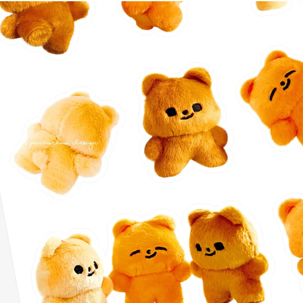 Pureureum Design - Cupid Bear Mini Doll Transparent Sticker - Pureureum Design - Home & Living, Accessories - Harumio