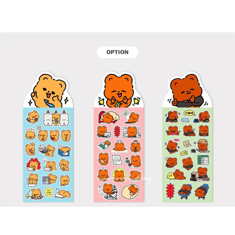 Pureureum Design - Cupid Bear Work Life Sticker - Pureureum Design - Home & Living, Accessories - Harumio