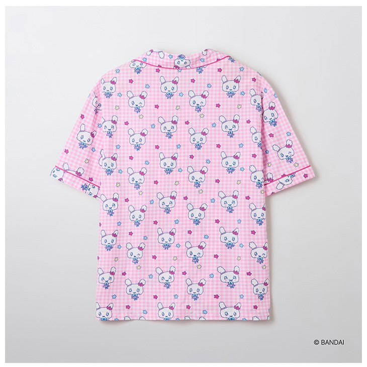 SPAO x Tamagotchi - Short Sleeve Pajamas Set (Pink) - SPAO - Pajamas - Harumio