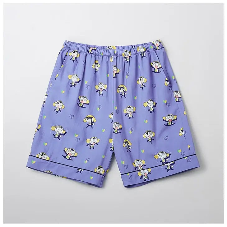 SPAO x Sergeant Frog Keroro - Short Sleeve Pajamas (Navy) - SPAO - Pajamas - Harumio